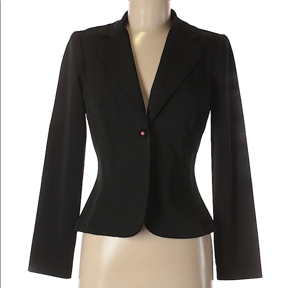 My Michelle solid black long sleeve blazer size M
